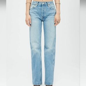 RE/DONE 90s High Rise Loose Jeans 29 Worn Heather Blue